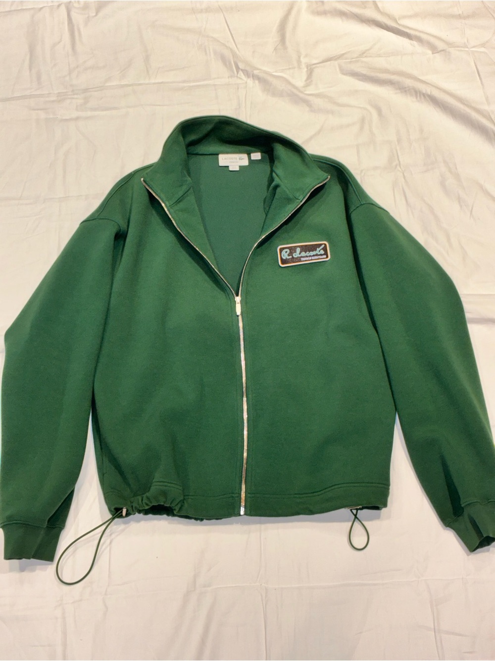 Green men Zip-Up Jacket by Lacoste